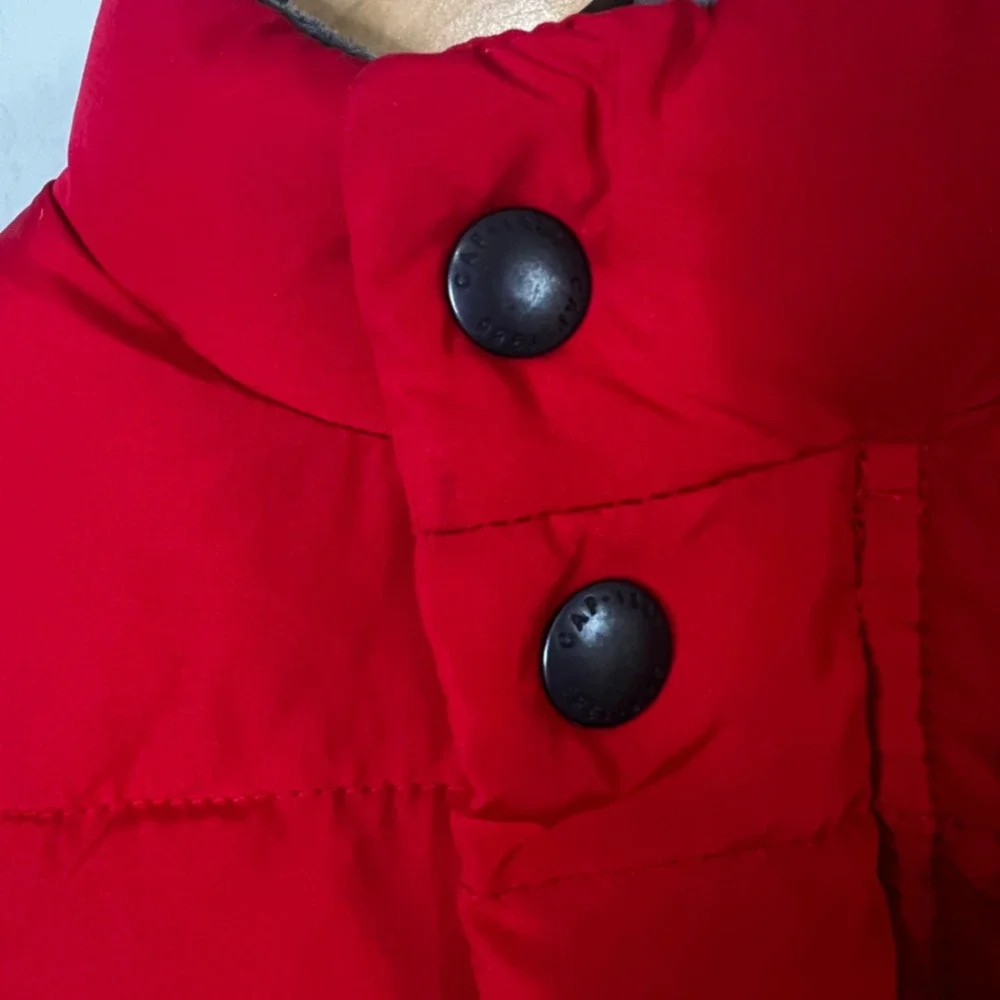Gap Puffer Vest Primaloft Down Alternative Red Snap Zip Classic Kids Size 5Y NEW